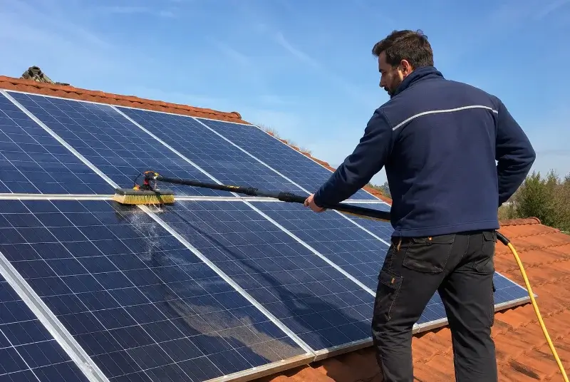 Nettoyage et entretien de panneaux solaires à Saint-Michel-de-Rieufret